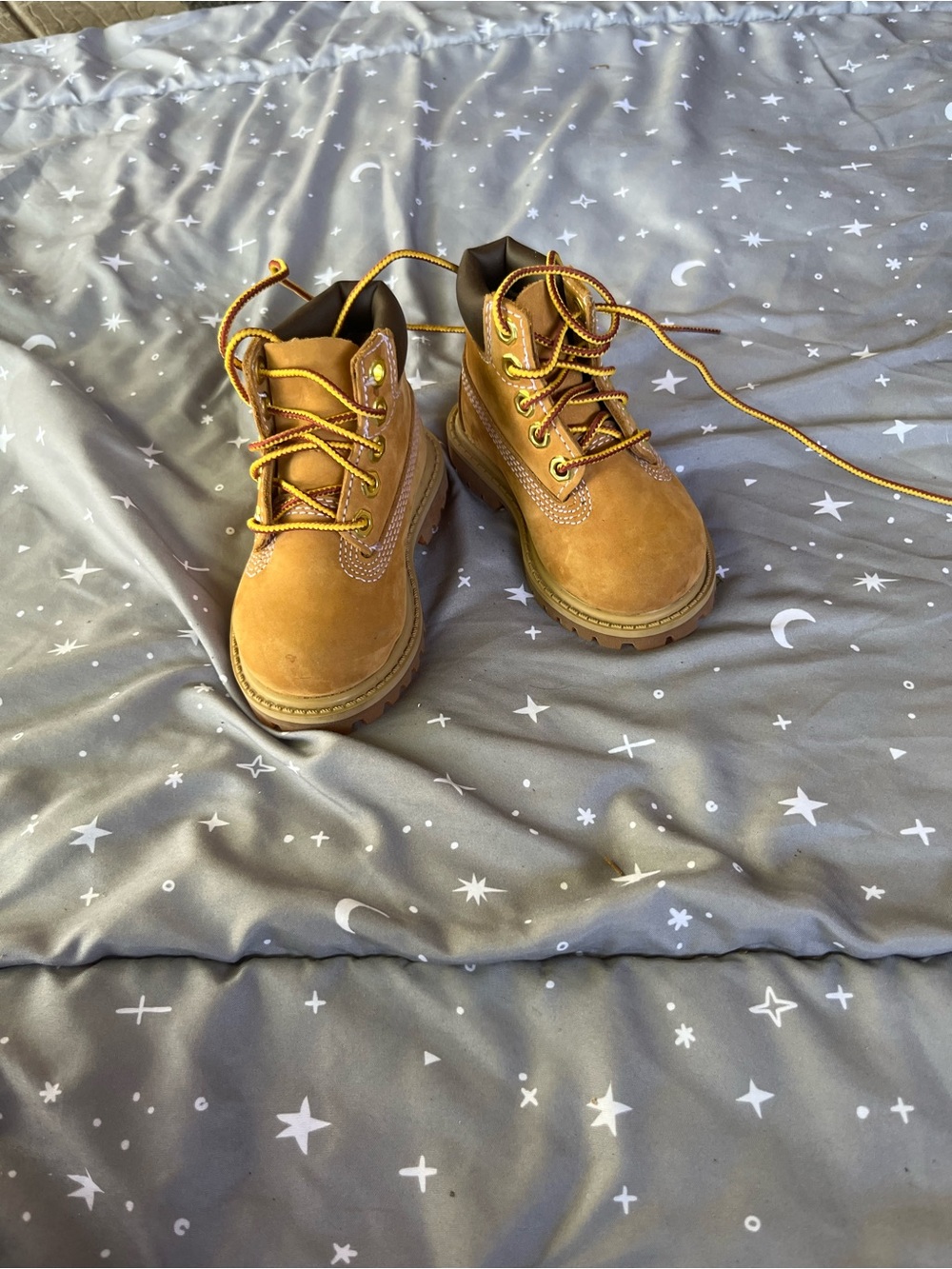 Timberland Wheat/Tan Kids Lace-Up Boots